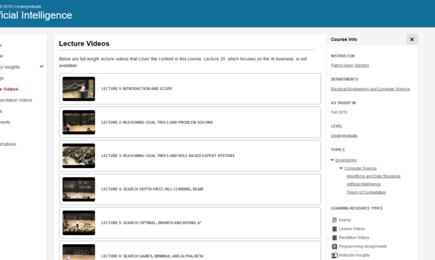 MIT Artificial Intelligence Videos