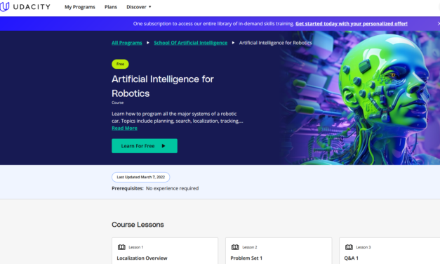 Artificial Intelligence for Robotics