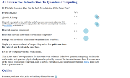 An Interactive Introduction to Quantum Computing