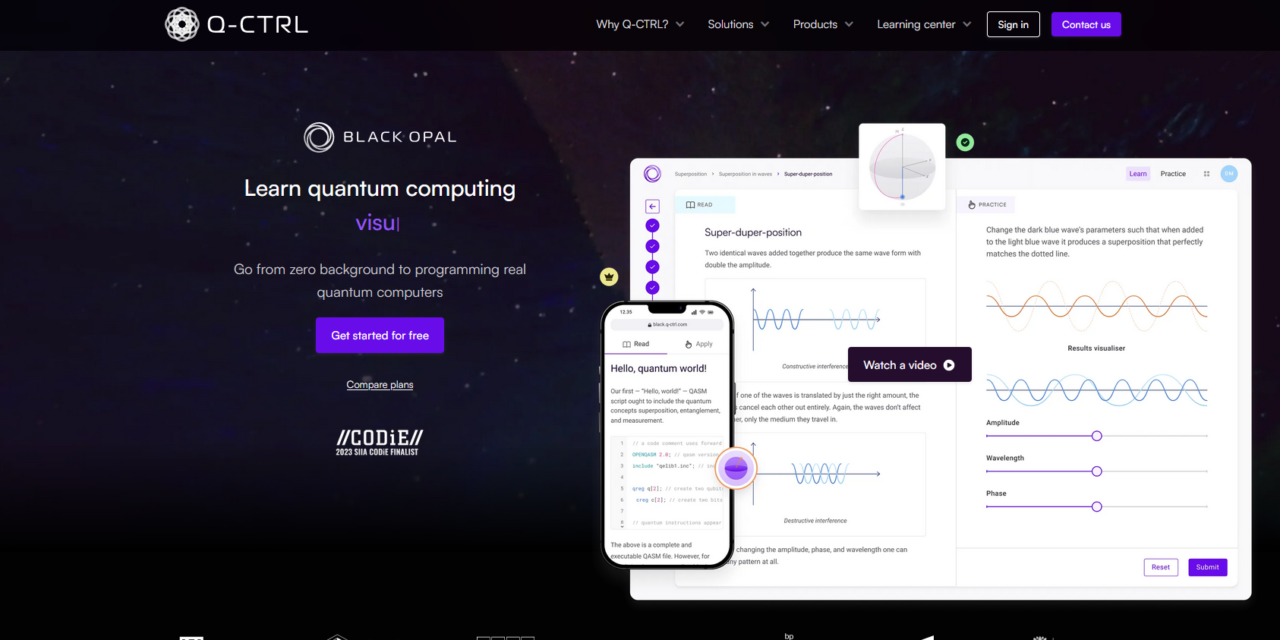 Black Opal: Interactive Quantum Learning Platform