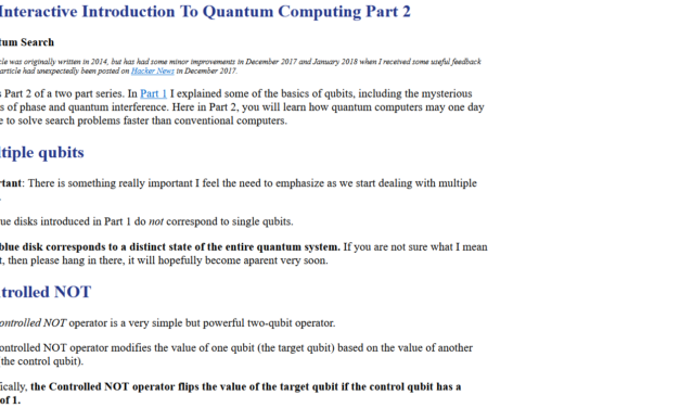 An Interactive Introduction to Quantum Computing – Part 2